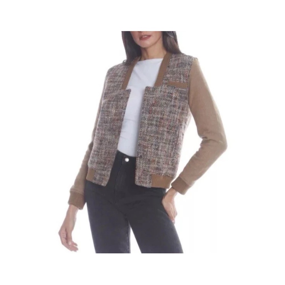 Vintage Member's Only Wool Blend Woven Bomber Jacket Women's M